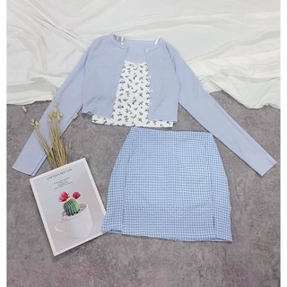 SET ĐỒ XANH 3 MÓN