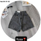 Quần ngố jean nữ trơn lưng cao size đại hàng VNXK thời trang bigsize KikaJeans (4 màu)