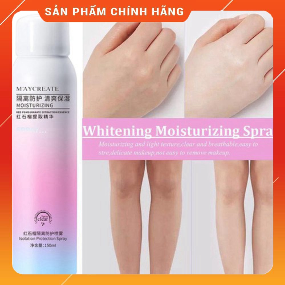 Xịt Chống Nắng Trắng Da Maycreate 150ml Spf35