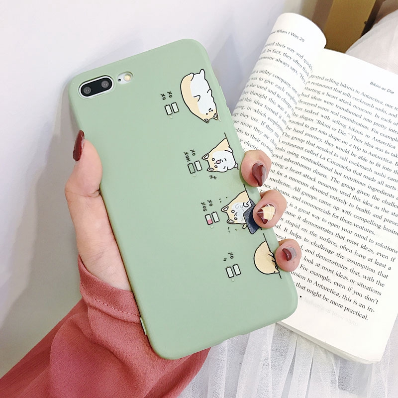 Ốp điện thoại hình mèo xinh xắn cho iPhone 8 7 6s 6 x XR XS Max Plus | BigBuy360 - bigbuy360.vn