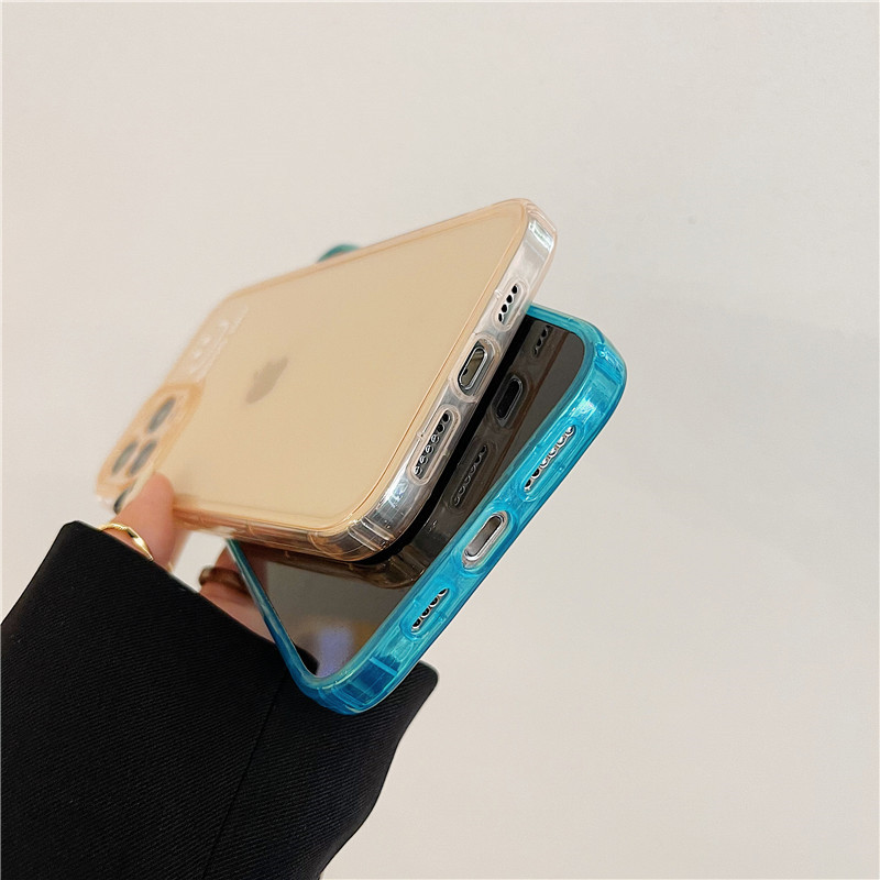 Ốp Lưng Tpu Mềm Họa Tiết Màu Nước Và Xanh Lá Cho Iphone 12 11 Pro Max 6 6s 7 8 Plus Iphone X Xs Max Xr Se 2020