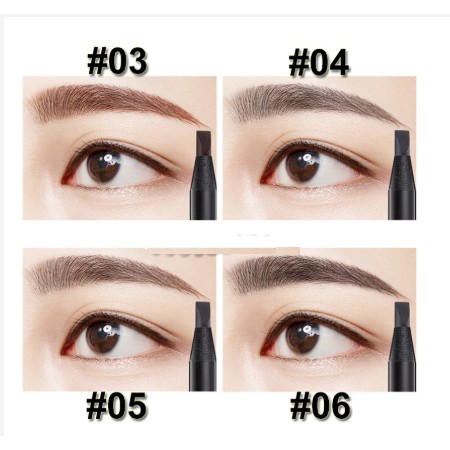 Chì xé kẻ mày cao cấp Haozhuang Make Up Milano Eyebrow Pencil siêu mịn bền màu