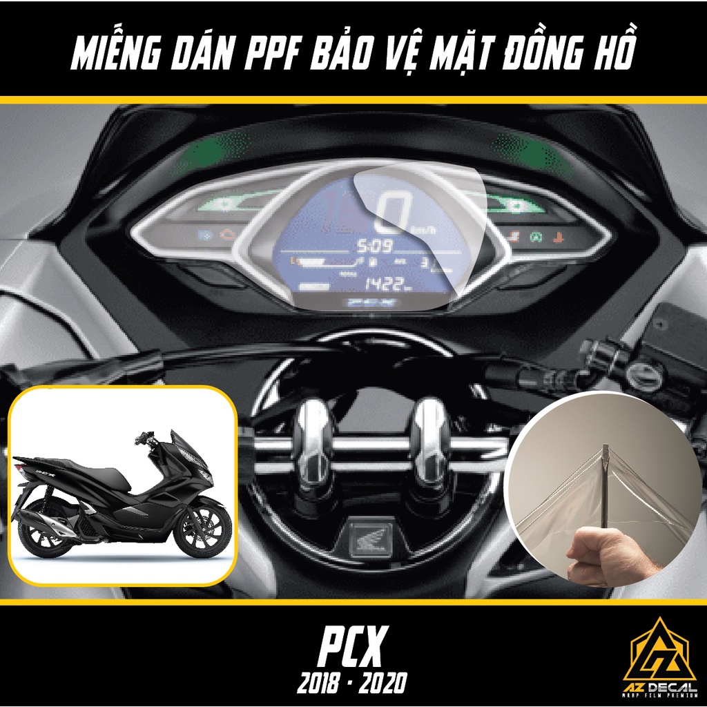 Miếng Dán PPF Đồng Hồ Xe PCX 2018 - 2020 | Mua 1 Tặng 1 Kèm Đầy Đủ Dụng Cụ Dán, Chống Xước Màn Hình