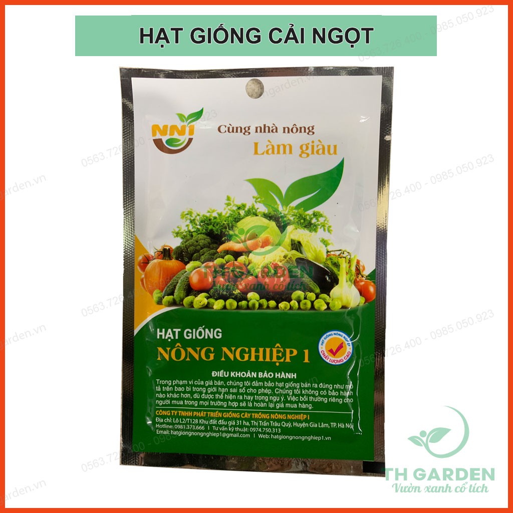 Hạt Giống Cải Ngọt Cọng Xanh Cao Sản, Thân Mập Dễ Trồng 20gram ~ 4000 Hạt - Học Viện Nông Nghiệp Việt Nam