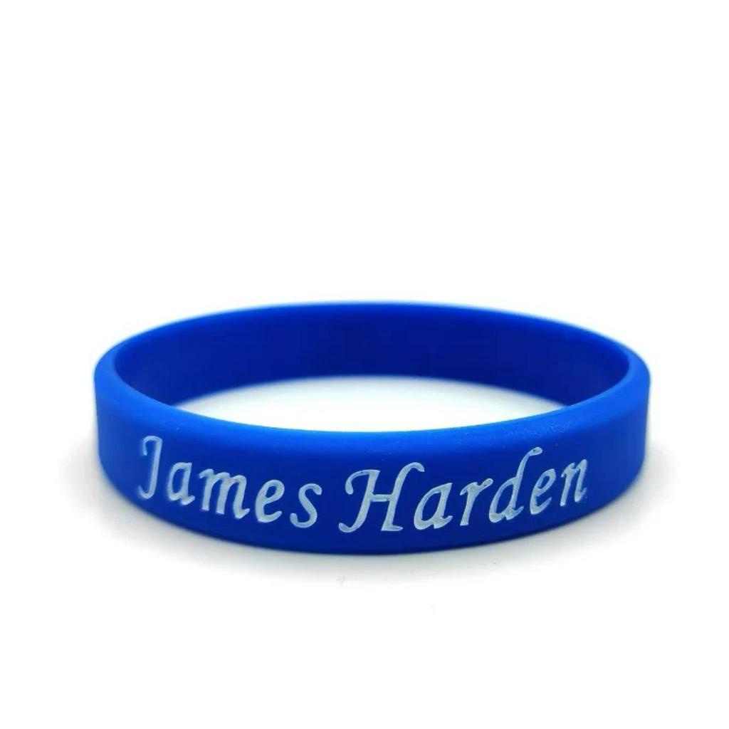 Vòng Tay Thể Thao NBA 76Es James Harden Bằng Silicon Có Chữ Ký