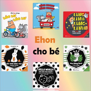 Sách - Bộ 6 cuốn Ehon kích thích Âm thanh/Thị giác cho trẻ 0 - 2 tuổi
