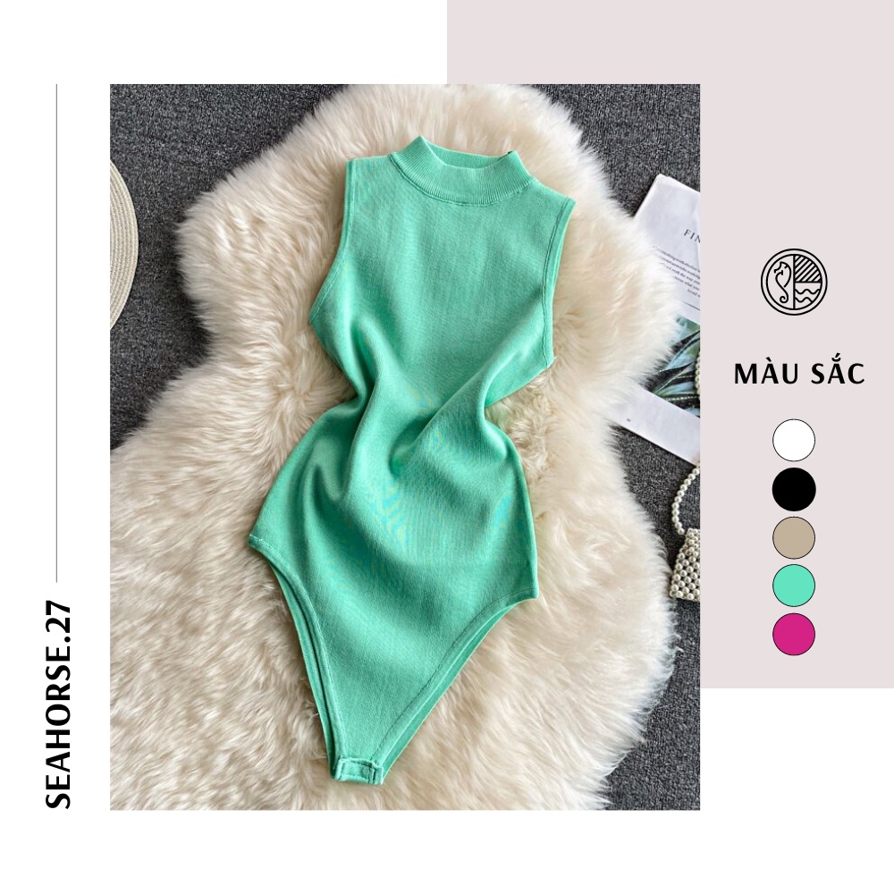 Bodysuit nữ ba lỗ cổ cao 3 phân BB11 | BigBuy360 - bigbuy360.vn