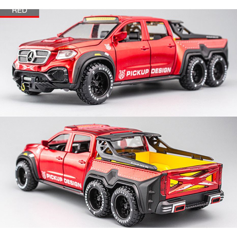 Xe mô hình kim loại Mercedes-Benz X-Class 6X6 Tỷ lệ 1:28