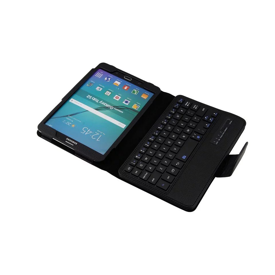 Bộ bàn phím bluetooth không dây kèm bao da và bút cảm ứng P205 P200 cho Samsung Galaxy Tab A 8.0 2019