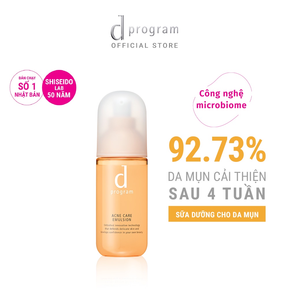 [MUA KÈM 0Đ - BỘ QUÀ 200K] Sữa dưỡng cho da mụn nhạy cảm Dprogram Microbiome Acne Care Emulsion 100ml | BigBuy360 - bigbuy360.vn