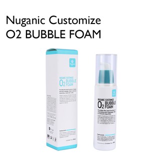 Sữa rửa mặt làm sạch sâu dạng bọt nuganic customize o2 buuble foam+tặng kèm sample kit 300k