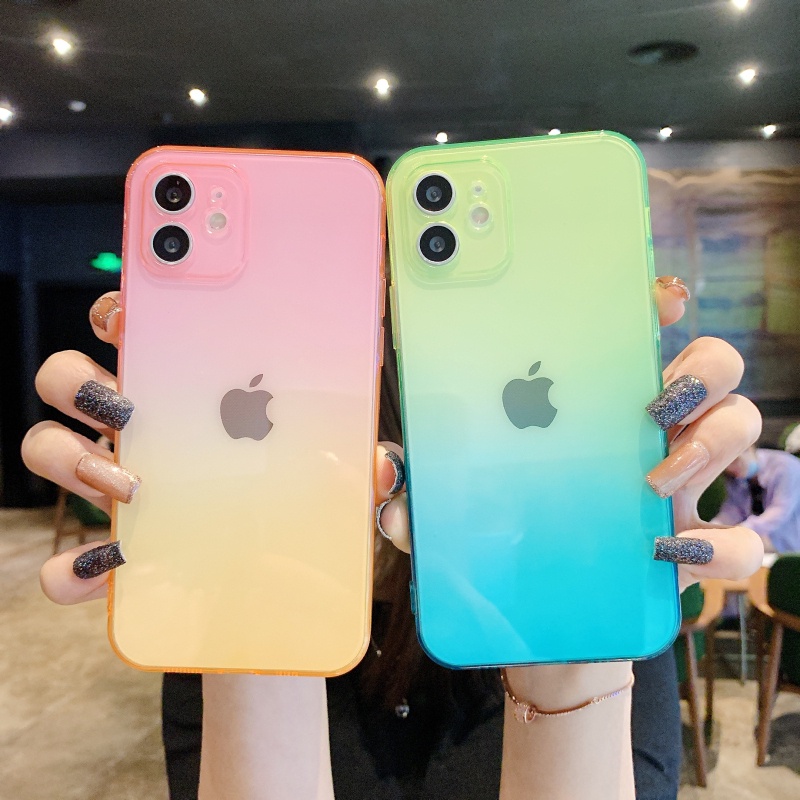 Ốp Iphone 11 Vỏ Điện Thoại Di Động Silicon Vỏ Mềm Cho 6 6p 6s 6sp Se2020 7 7p 8 8p X Xr Xsmax 11promax 12mini Gradient Trường Hợp | BigBuy360 - bigbuy360.vn