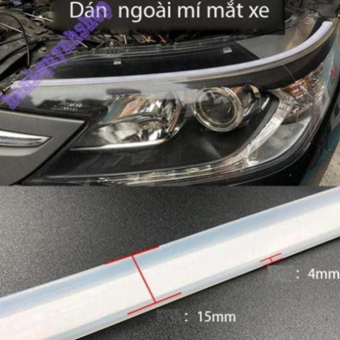 [GIẢM GIÁ] Bộ Led Dây Độ Mí Ngoài Đèn Pha Ô Tô 2 IN 1 60cm Xi Nhan Chạy Đuổi