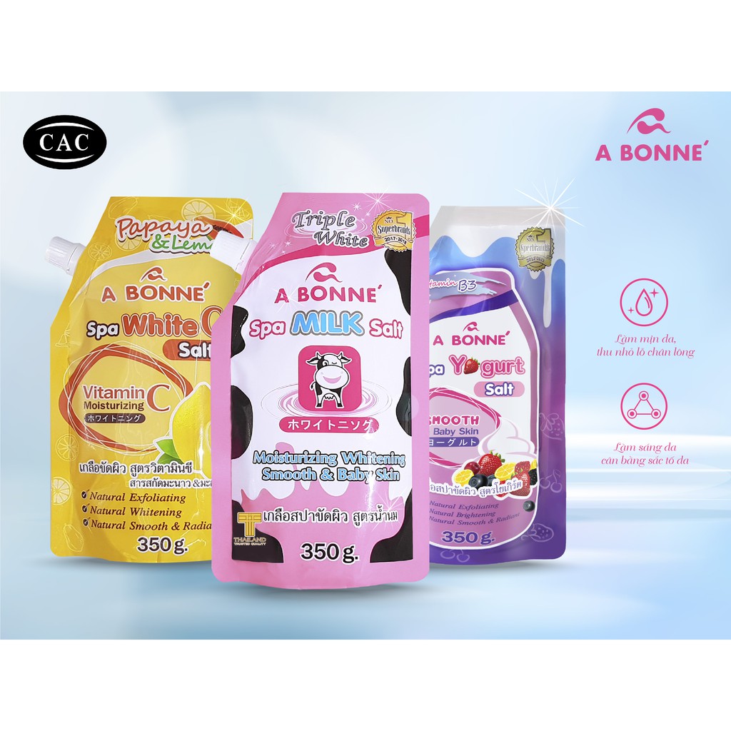 Muối tắm Spa A Bonne' (350G) có vòi