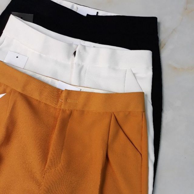 [Chất lượng] Quần baggy 3 màu sang chảnh (3 màu: Đen. Trắng .Vàng) Giá rẻ