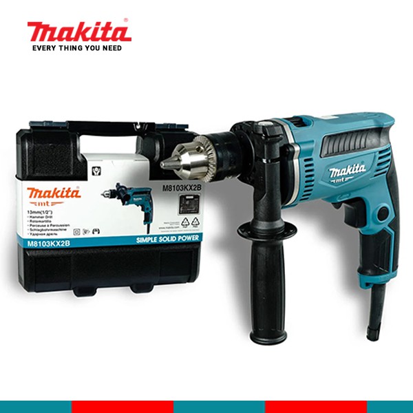 Bộ máy khoan búa Makita M8103KX2B 26 phụ kiện (13mm) | Makita chính hãng