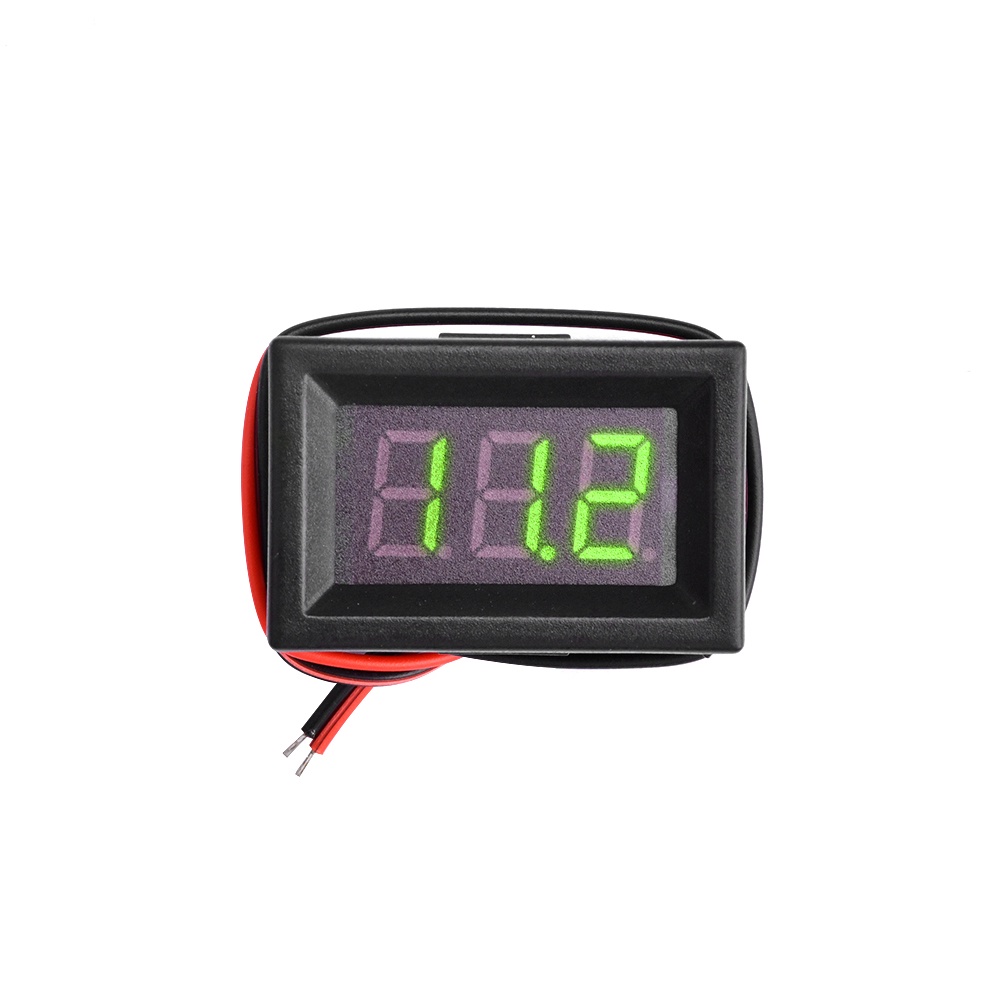 Vôn kế điện tử mini PCBFUN 0.36&quot; DC 4-30V có/ không có vỏ độc đáo
