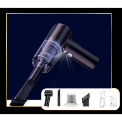 Máy hút bụi cầm tay mini không dây ô tô giường nệm, máy hút bụi nhà cửa công suất 9000PA cao cấp