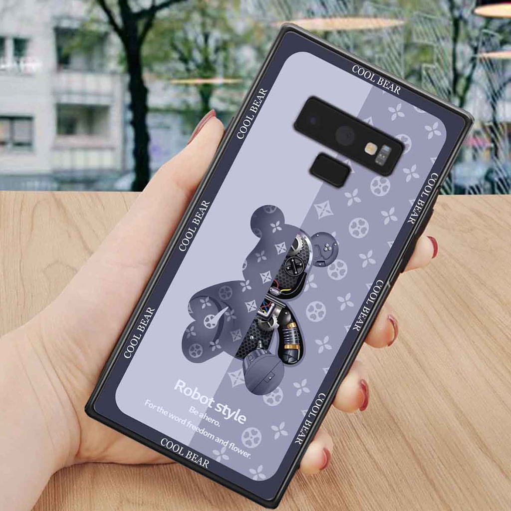Ốp Samsung Note 9 bear brick, gấu đáng yêu, dễ thương