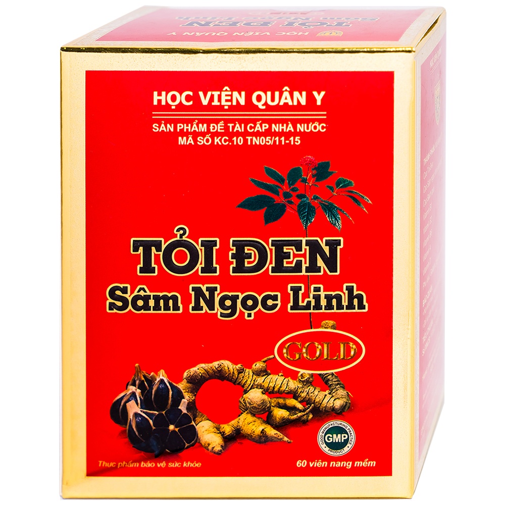 Tỏi Đen Sâm Ngọc Linh Gold (60 viên) - Nhà thuốc Amipharma