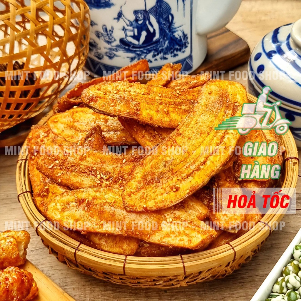 Chuối Sấy Mè Gừng Túi 500Gram