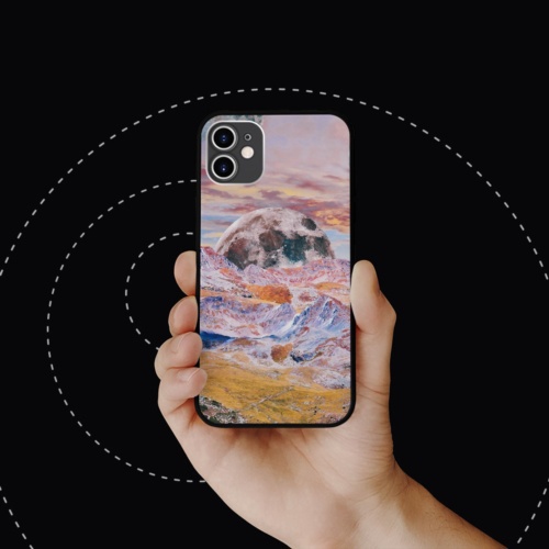Ốp Lưng iPhone hình mountain collage art dada dadaism cạnh vuông  cho các dòng SAMSUNG PAP20210762