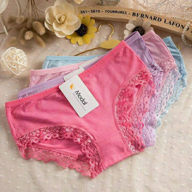 Quần chíp nữ Cotton màu trơn mềm mịn y tế kháng khuẩn QL03 | BigBuy360 - bigbuy360.vn