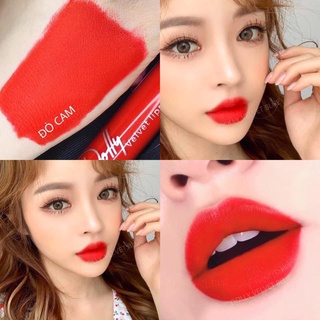 [Đỏ Cam ]Son Cao Cấp Dolly Velvet Lips Blue Classic Màu Đỏ Cam - Màu Son Không Ngừng Hạ Nhiệt