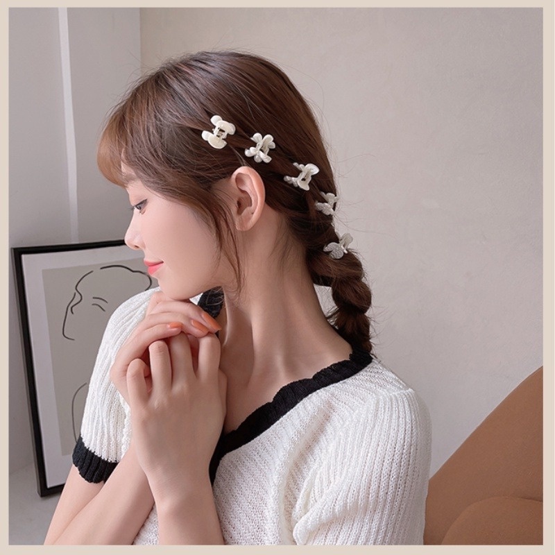 Kẹp tóc gắn ngọc trai nhỏ thời trang Hàn Quốc đơn giản mới