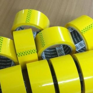 cây băng keo vàng tươi ống ánh siêu HOT dán thùng,quấn hàng