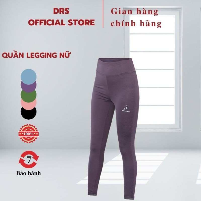 Quần thể thao legging nữ DRS, quần tập gym, yoga, zumba co giãn, thấm hút mồ hôi DRN10