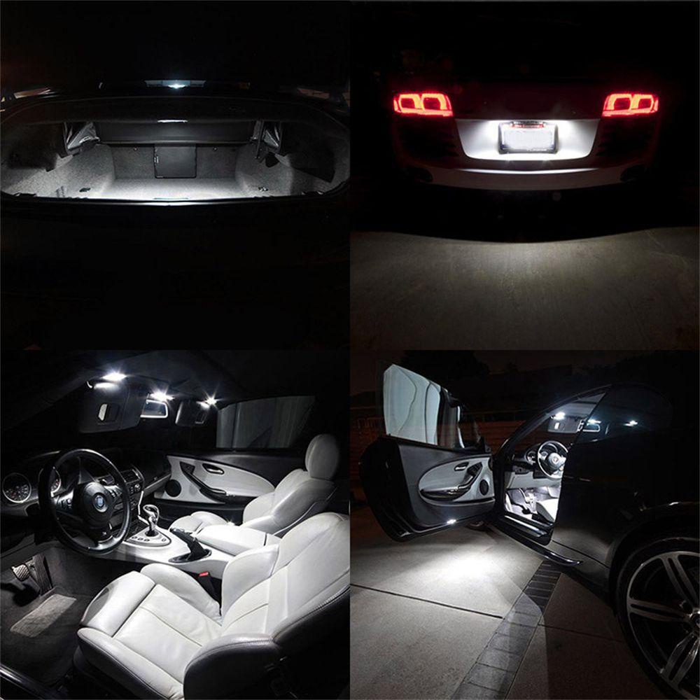 Set 10 Đèn LED COB 6000k Siêu Sáng Gắn Biển Số Xe Ô Tô