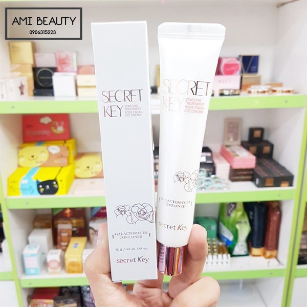 Kem dưỡng chống nhăn và trắng sáng vùng da mắt Secret Key Starting Treatment Rose Facial Eye Cream 40g