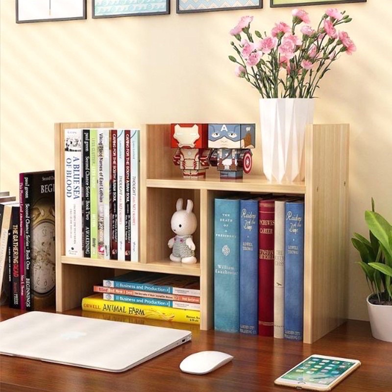 💥Kệ Sách Gỗ Mini Để Bàn Đa Năng Tiện Lợi - Điều Chỉnh Được Kích Thước