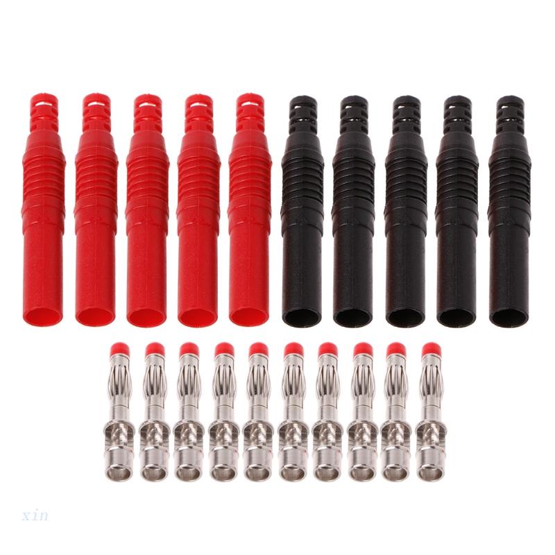 Set 10 Phích Cắm Bắp Chuối Cách Điện 4mm DIY