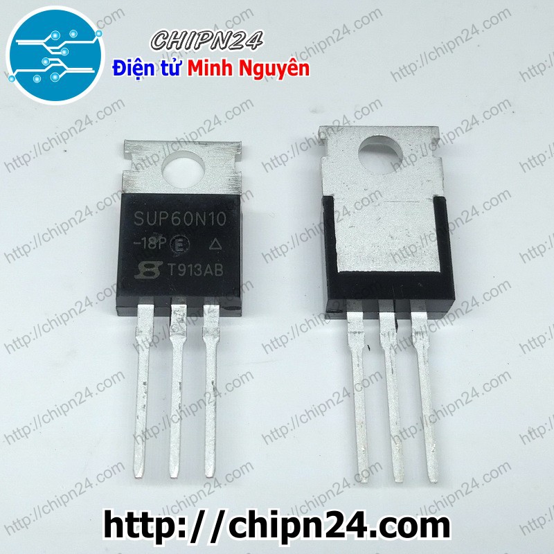 [1 CON] Mosfet 60N10 TO-220 60A 100V Kênh N (SUP60N10 SUP 60N10)