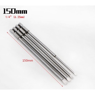 Bộ 4 tô vít 2 cạnh dài 150mm cho khoan pin và điện
