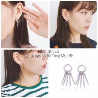 Khuyên tai mạ bạc 925