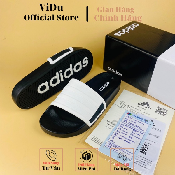 Dép nam quai ngang A.didas ViDu 21147 ba màu  phối thời trang, cao su nguyên khối cực đẹp