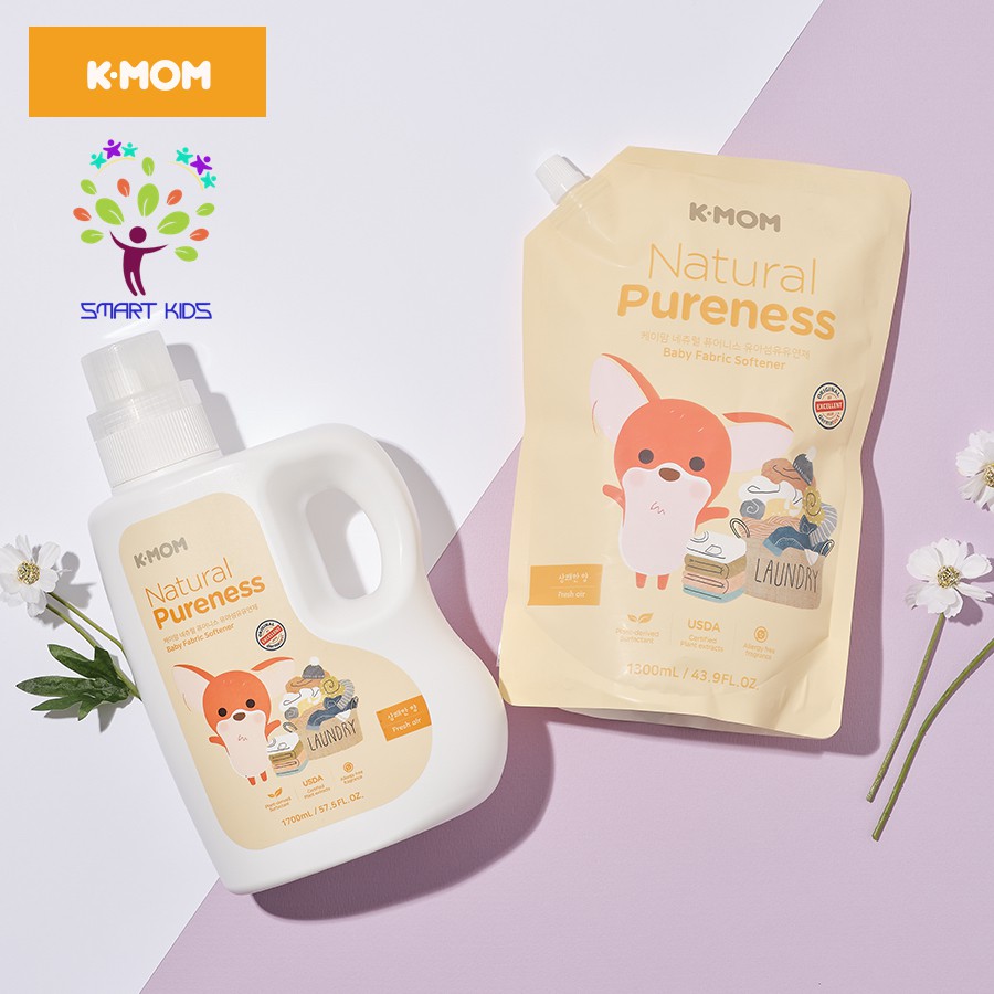 Nước xả vải sơ sinh hữu cơ K-Mom Hàn Quốc Nước xả vải kmom