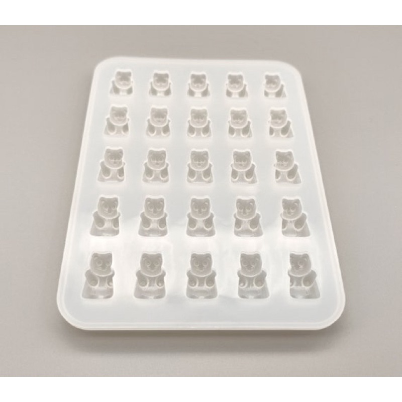 Khuôn silicon làm handmade resin hình Kẹo Dẻo Gấu 25 ô - GUMMY BEAR SILICONE MOLD