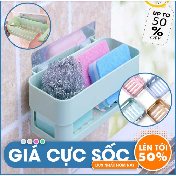 Kệ dán để đồ nhà tắm Khay Kệ Dán Tường Đa Năng Tiện Dụng,