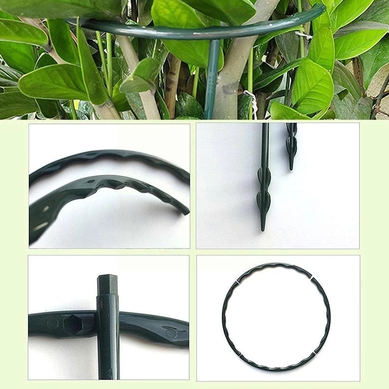 Giá đỡ chậu hoa bằng nhựa hình bán nguyệt tiện dụng