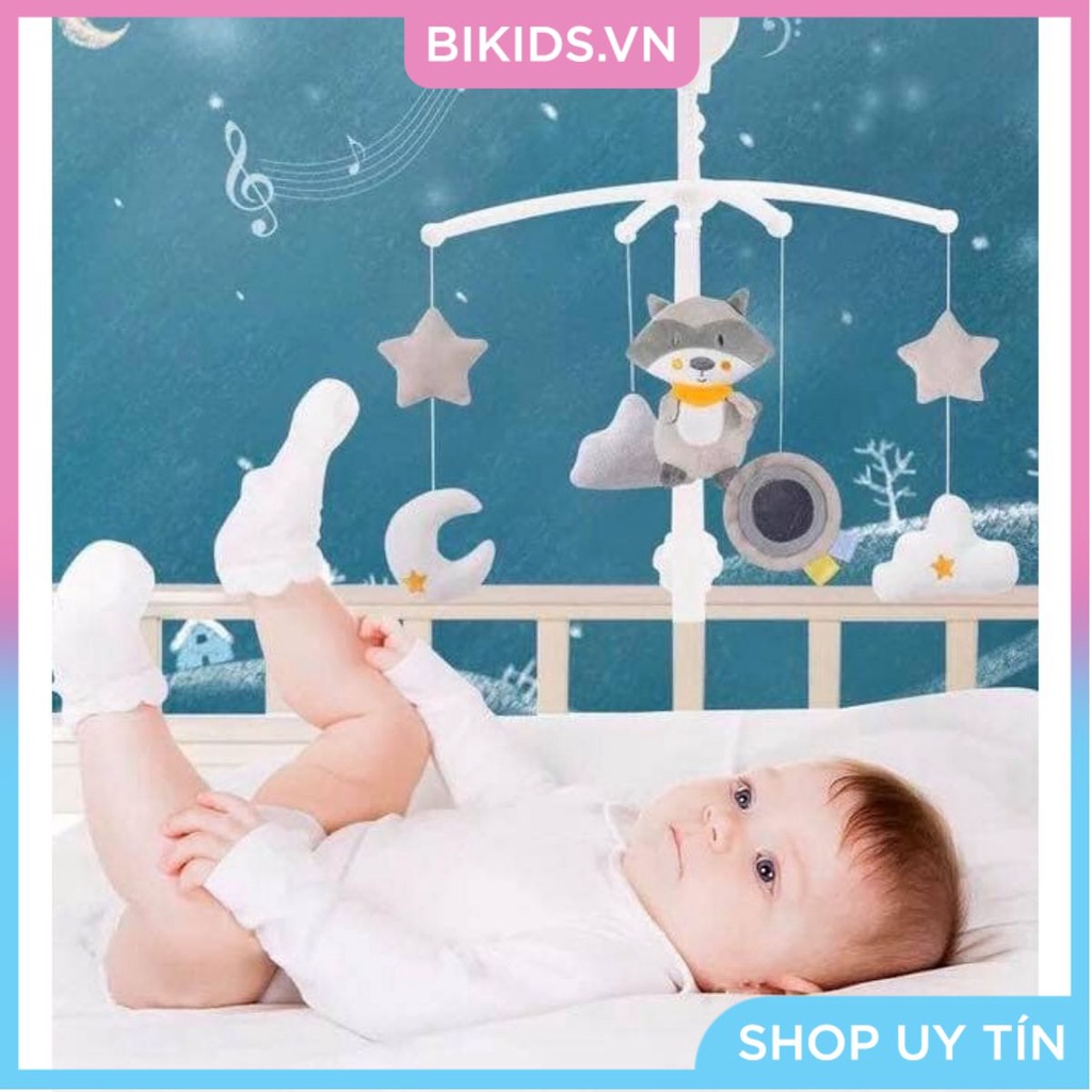 Bộ treo nôi, cũi cao cấp tự xoay phát nhạc Konig kids