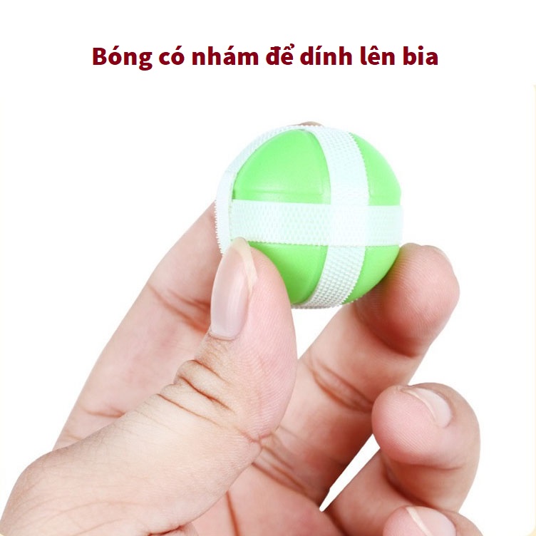 Đồ chơi bảng phi tiêu bóng dính cho bé, bảng ném bóng treo tường hình thú dễ thương tặng 3 bóng KB216002