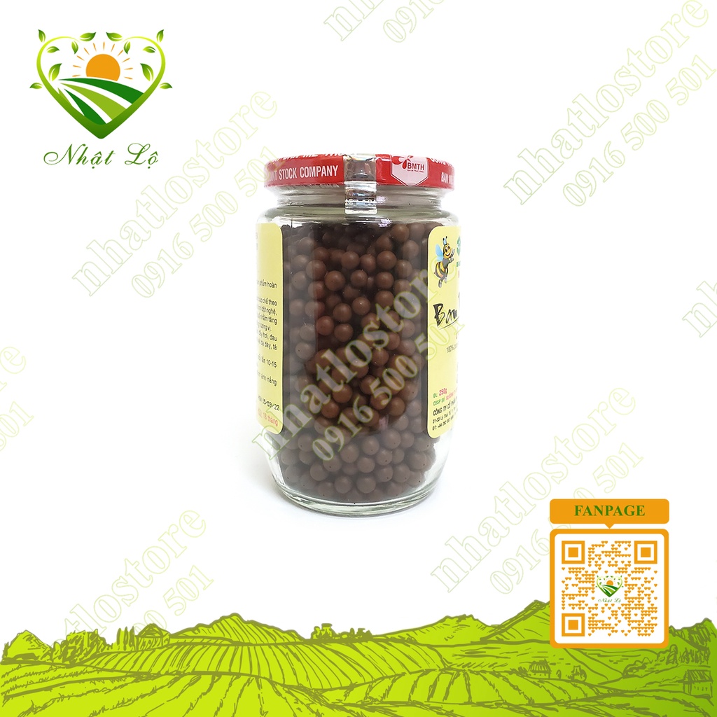 Viên nghệ mật ong đen Ban Mê Thuột 250g, 100% từ Thiên Nhiên, hỗ trợ tiêu hóa, tăng cường sức đề kháng Nhật Lộ
