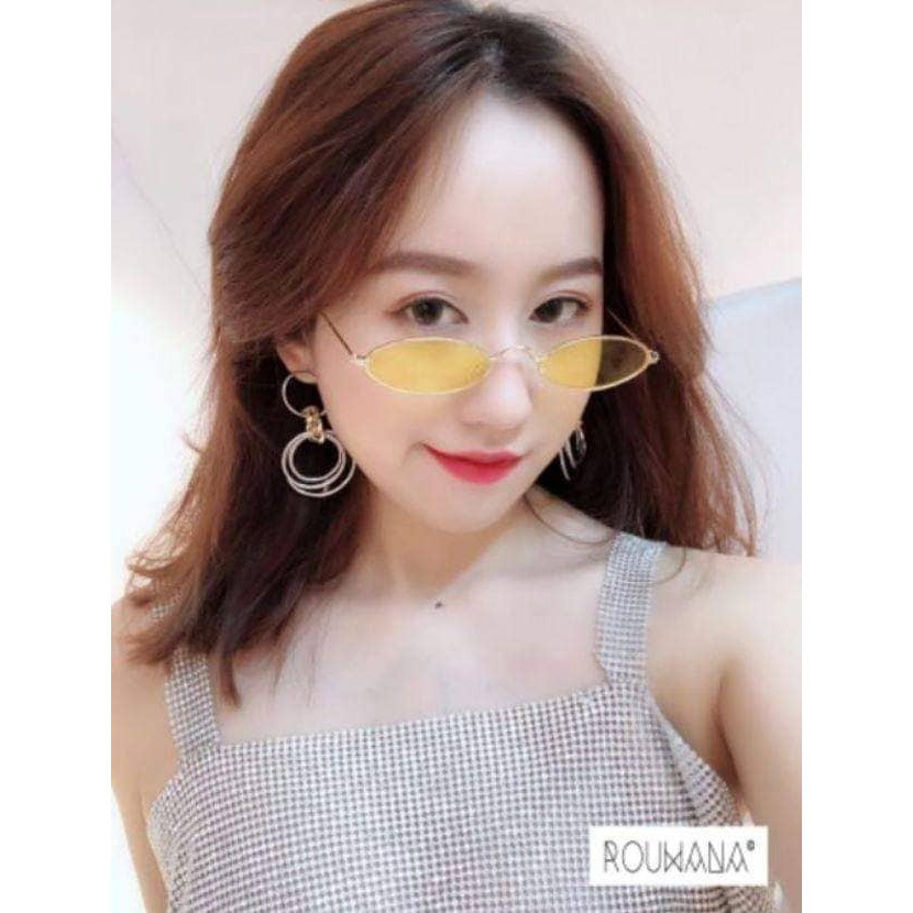 Kính ulzzang nhiều màu siêu tí hon phù hợp nam nữ phong cách teen K011