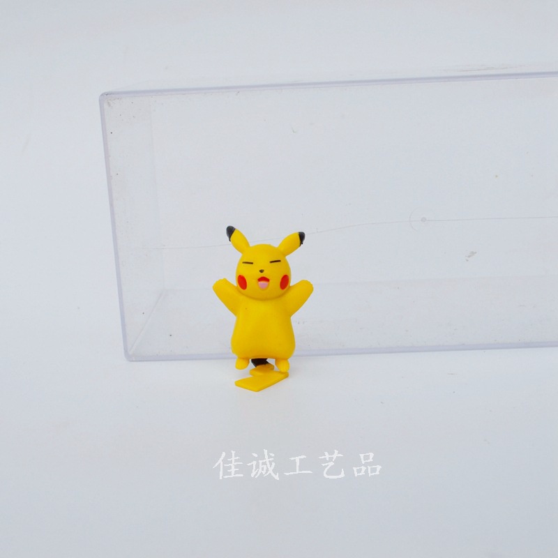 Pokémon 6PCS leaves Pikachu elf ornaments Pokemon Pikachu anime surrounding dolls