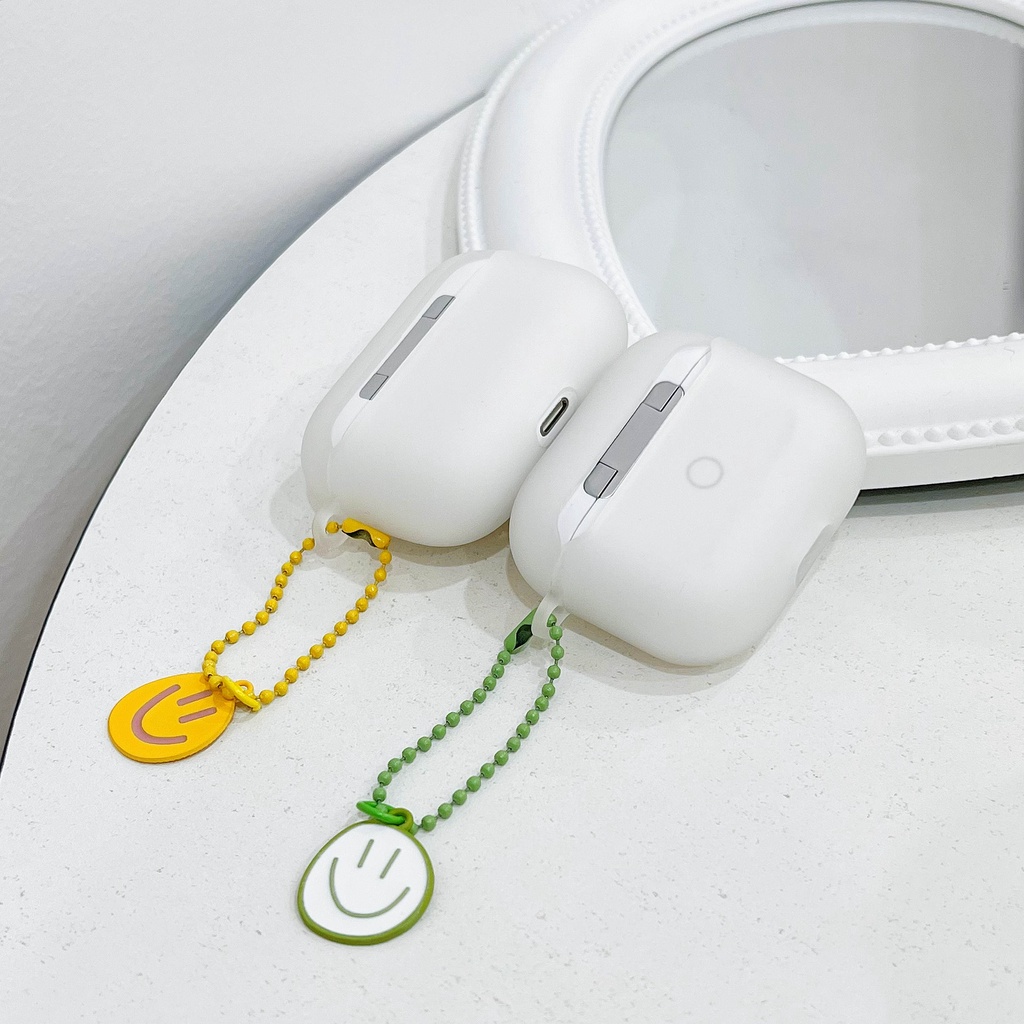 Vỏ Bảo Vệ Hộp Sạc Tai Nghe Airpods 3 Pro 2/ 3 Họa Tiết Hoạt Hình Mặt Cười Dễ Thương Chất Lượng Cao Ốp