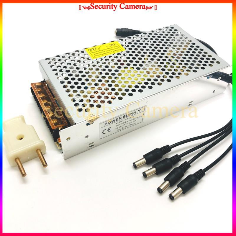 Nguồn 12V - 10A - 120W mới 100% chuyên dùng cho camera, LED, máy bơm mini,....